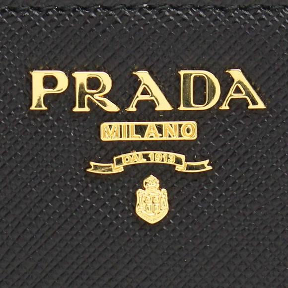 Prada Wallet NERO Round Long Black Zipper Wallet - Picture 1 of 4